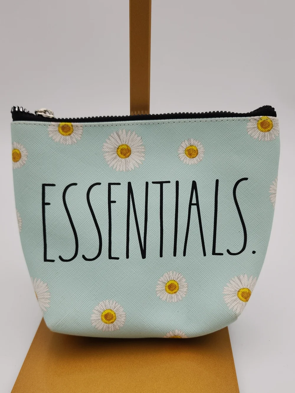 Rae Dunn Essentials Daisy Print Cosmetic Pouch - Mint